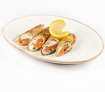 Блины с семгой