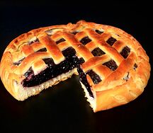 Пирог с черникой