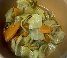 Капуста тушеная с грибами