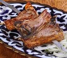 Шашлык из бараньей корейки