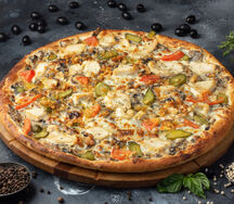 Пицца Курица-грибы средняя