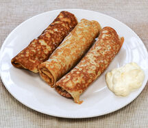 Блинчик с яблоком