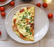 Омлет с беконом