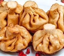 Грузинские Хинкали жареные с говядиной и свининой