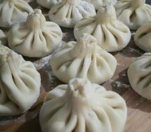 Хинкали вареные с говядиной