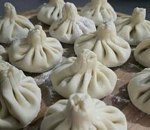 Хинкали с говядиной и свининой