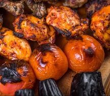 Овощи на мангале Бакинские