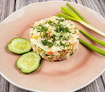 Оливье с курицей