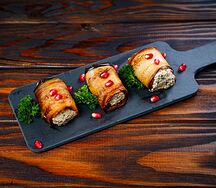 Рулет из баклажанов