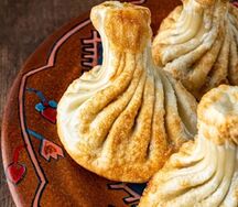 Грузинские Хинкали жареные Говядина Свинина