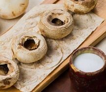 Шампиньоны на углях