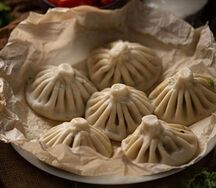 Грузинские хинкали с сыром