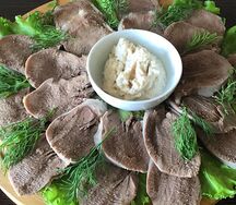 Язык говяжий с хреном