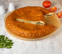 Осетинский пирог с сыром и зеленью