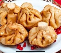 Хинкали жаренные баранина