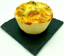Киш лорен с беконом и зеленым луком