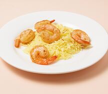 Шафрановый рис с креветками