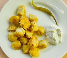 Пельмени жареные