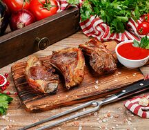 Шашлык из семечек баранины