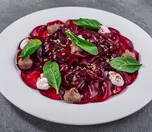 Карпаччо из копченой свеклы
