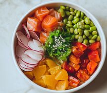 Фарерский поке фреш на рисе