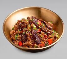 Рис с говядиной в устричном соусе