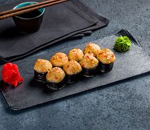 Запеченный острый с крабом