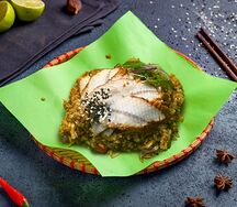 Рис с угрем в соусе унаги