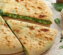 Осетинский пирог с сыром и зеленью