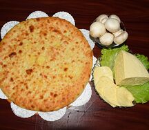 Осетинский пирог с грибами и сыром
