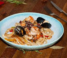 Лапша удон с морепродуктами