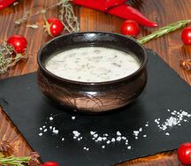 Суп сливочный с курицей и грибами
