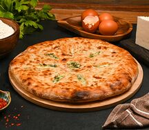 Хачапури с сыром и зеленью