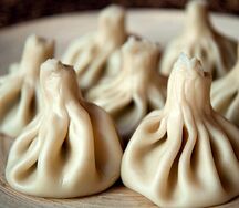 Хинкали с говядиной и свининой