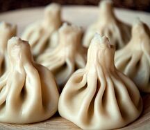 Хинкали с сыром сулугуни
