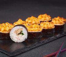 Ролл Запеченный острый с крабом