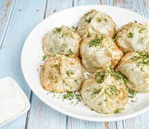 Манты жареные