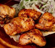 Шашлык из филе куриного бедра