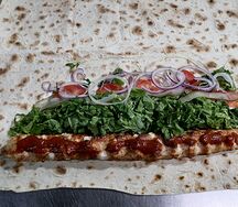 Люля-кебаб из баранины в лаваше 