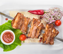 Шашлык из свиных ребрышек