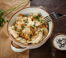 Вареники с картофелем и грибами