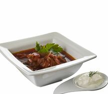 Борщ со сметаной