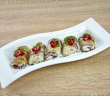 Рулетики из баклажанов