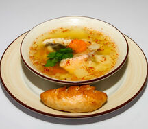 Уха Финская со сливками