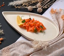 Сёмга слабосолёная с каперсами