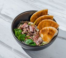 Хумус с ростбифом