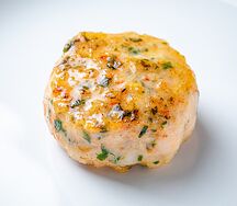 Котлеты из креветок с кокосом и лаймом