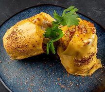 Кукуруза с Чеддером под соусом Чипотле