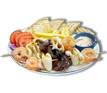 Мерида грик сет с морепродуктами