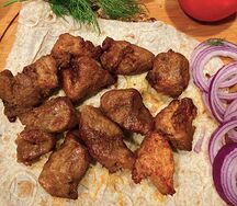 Шашлык из cвинoй шейки